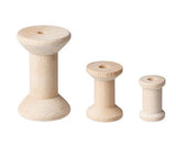 Wooden Spool Natural Assorted Sizes Pack of 50