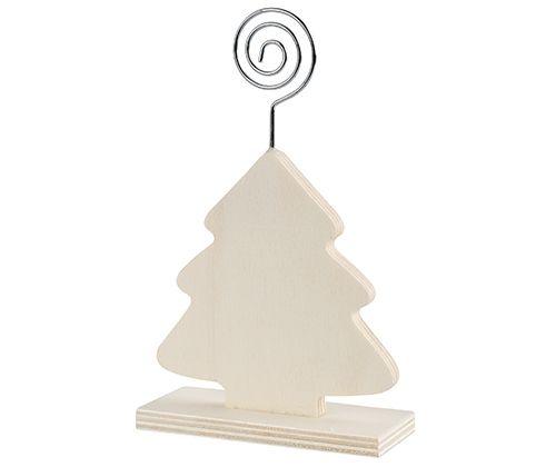 Wooden Stand with Photo Holder Tree