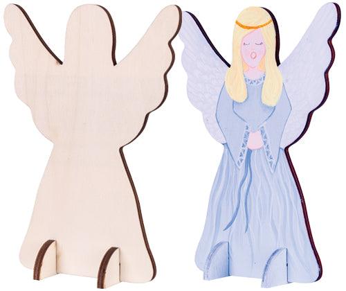 Wooden Standing Angel Pack of 10