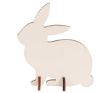 Wooden Standing Rabbit Assorted Pack of 10