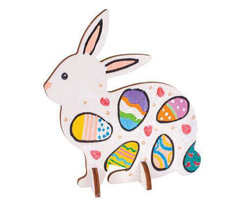 Wooden Standing Rabbit Assorted Pack of 10