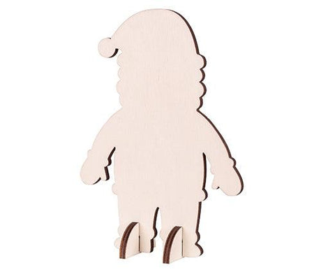 Wooden Standing Santa Pack of 10