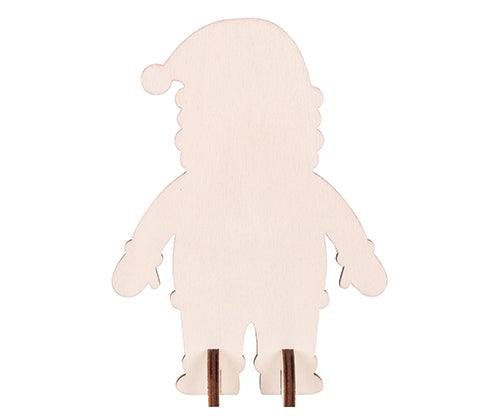 Wooden Standing Santa Pack of 10