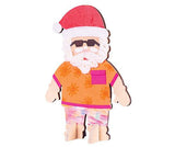 Wooden Standing Santa Pack of 10