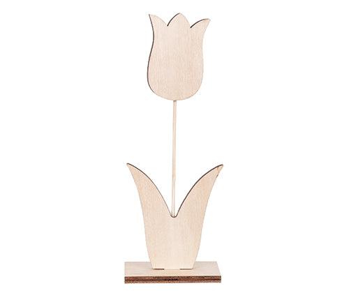 Zart Wooden Tulip on Stand Pack of 10