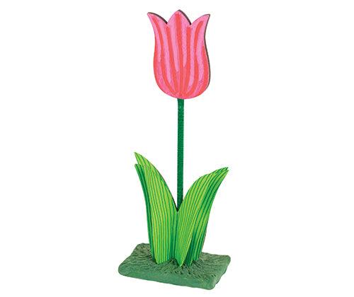 Wooden Tulip on Stand Pack of 10