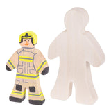 Wooden Person Shape Pack of 10