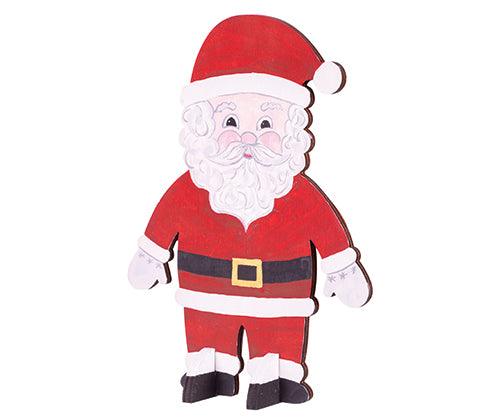 Wooden Standing Santa Pack of 10 - Zart